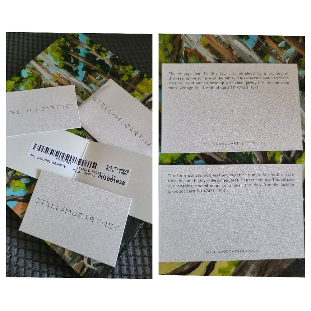 🤍🩶EUC Stella McCartney Trifold Falabella Mini Card Holder Wallet🩶🤍 - Picture 12 of 13